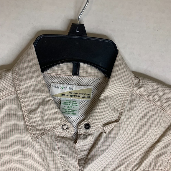 Insect Shield Womens Sz S Long Sleeve Button Up Shirt Top Blouse Repellent Appar - Picture 2 of 5